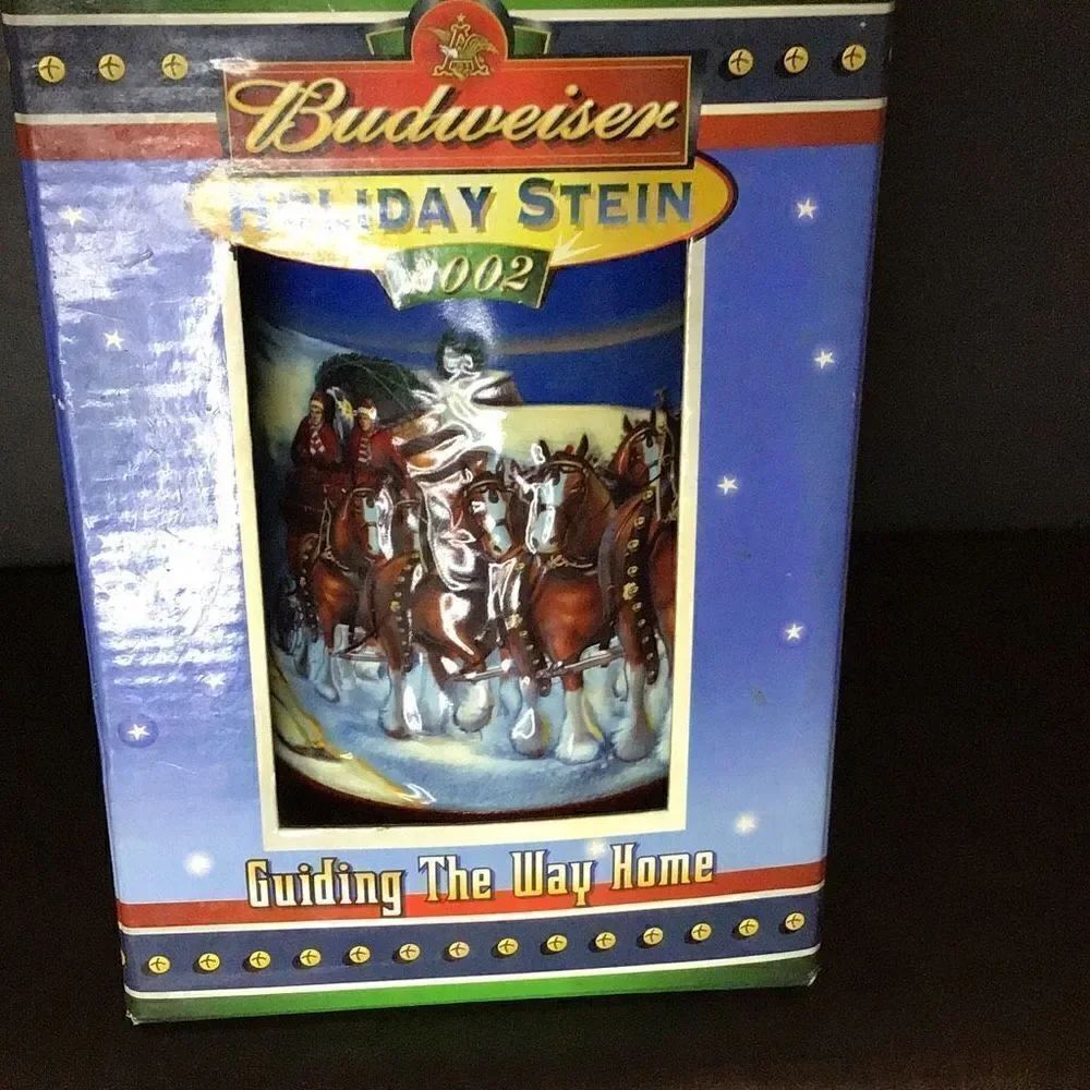 thousand two Budweiser Clydesdale beer mug